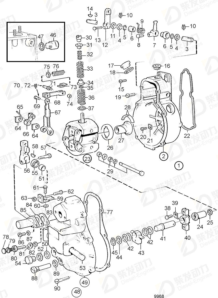 VOLVO Compression spring 862434 Drawing